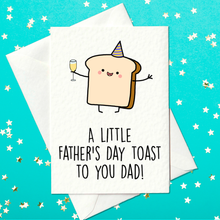 Load image into Gallery viewer, A Toast to you dad - Funny Father&#39;s Day Card (A6)