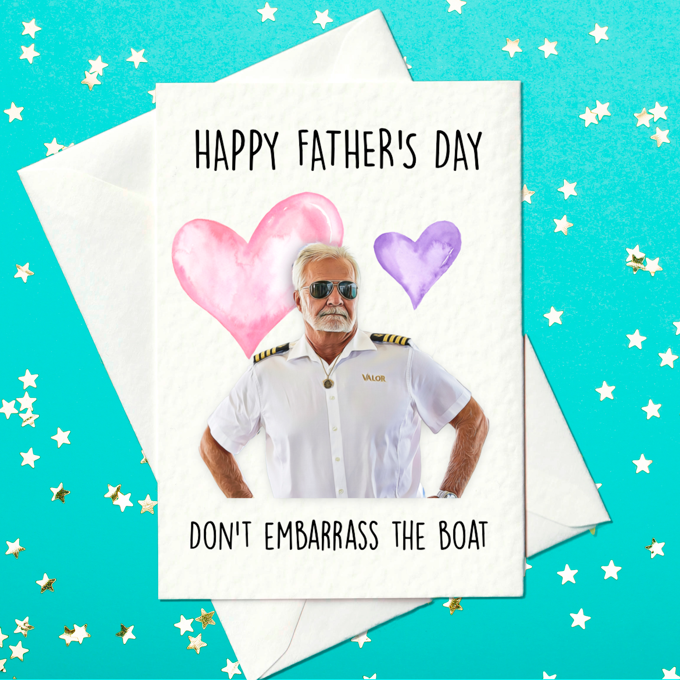 Below Deck Captain Lee Father's Day card