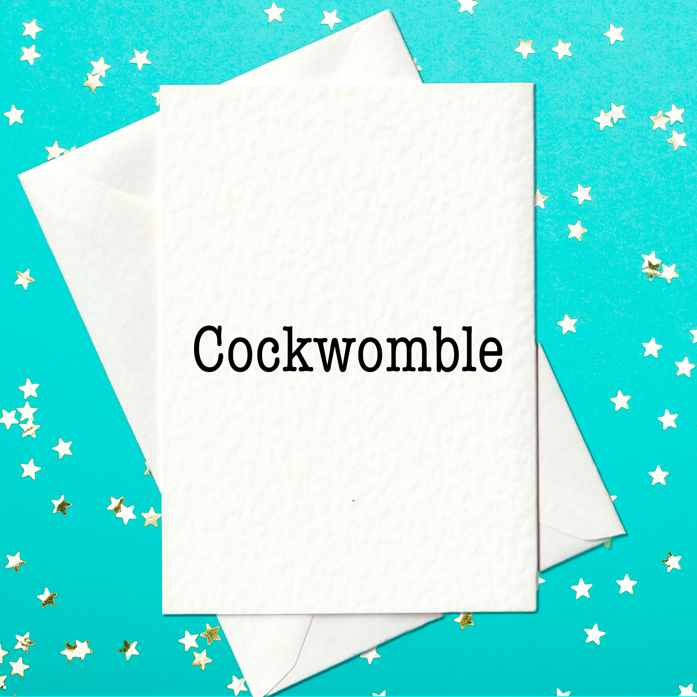 Cockwomble - Rude, Funny Birthday Card