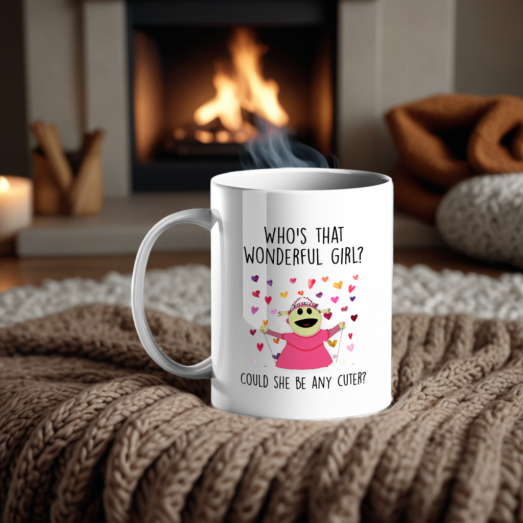 Who's that wonderful girl? Gift mug