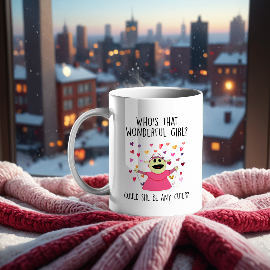 Who's that wonderful girl? Gift mug