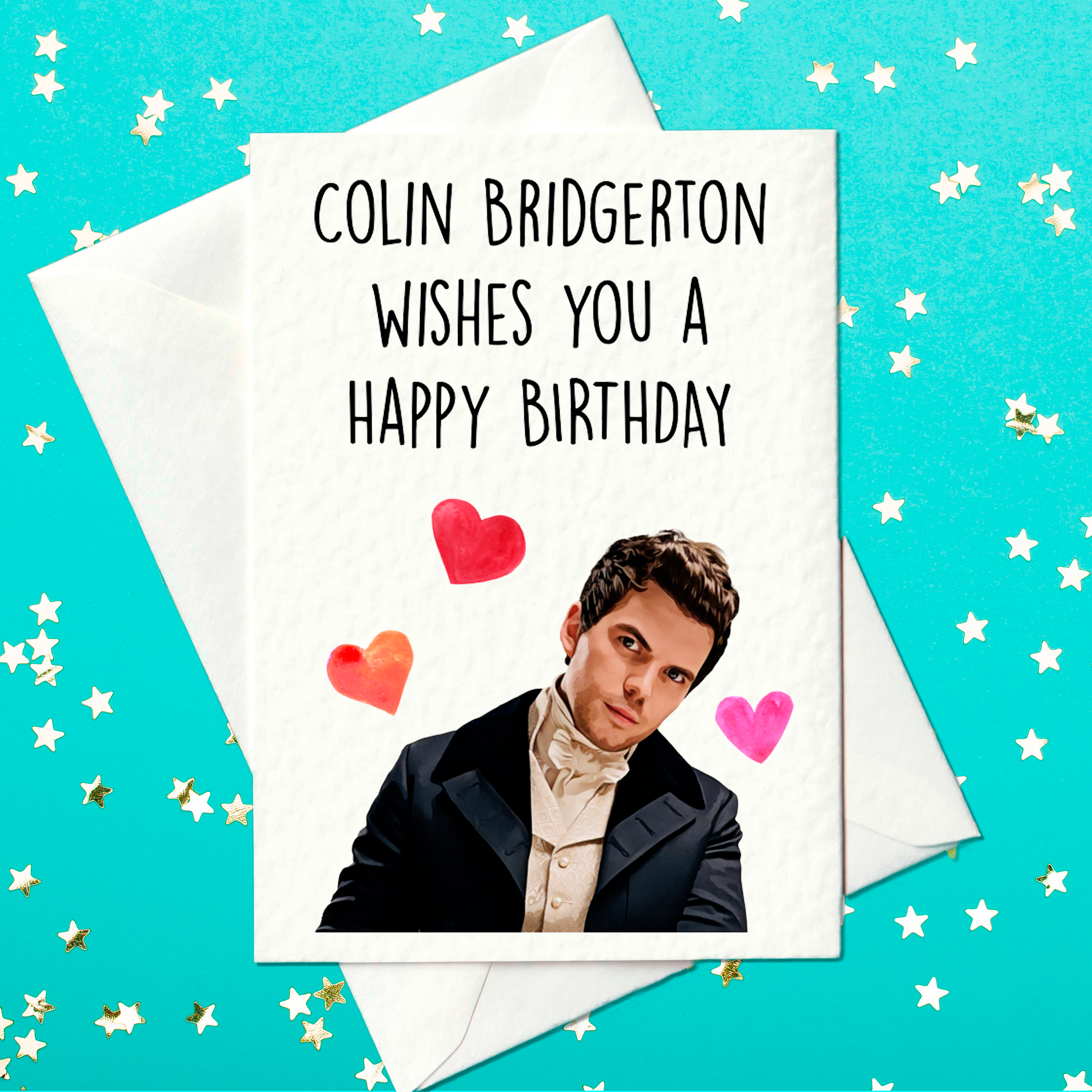 Colin Bridgerton birthday card