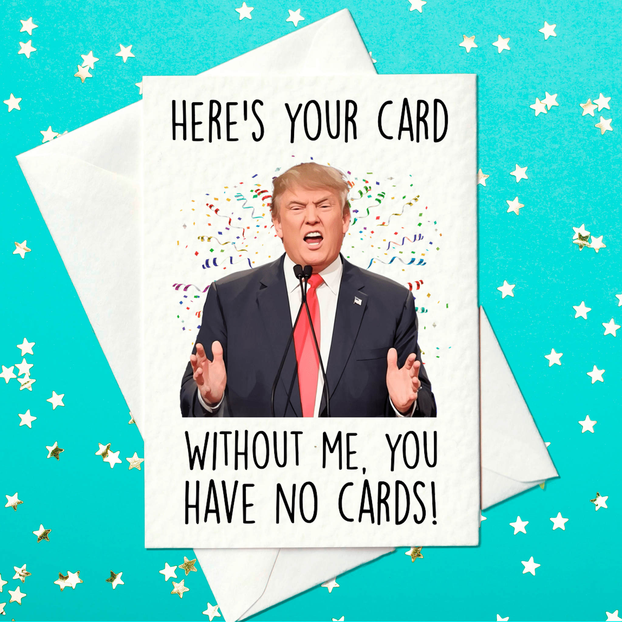 Donald Trump Birthday Card - Funny Political Humour Greeting Card - Prickly Cards