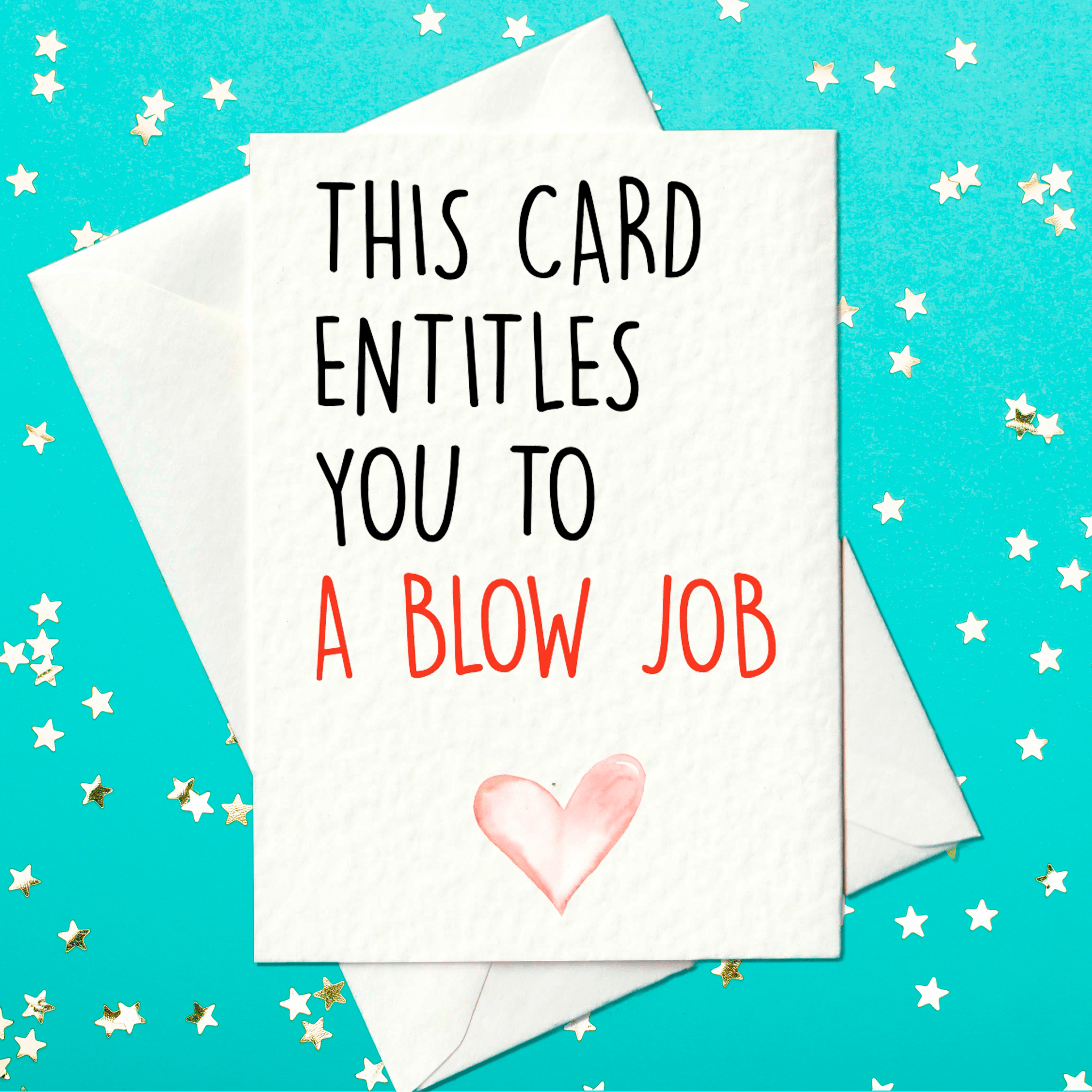 Rude card for partner - this card entitles you to a blow job