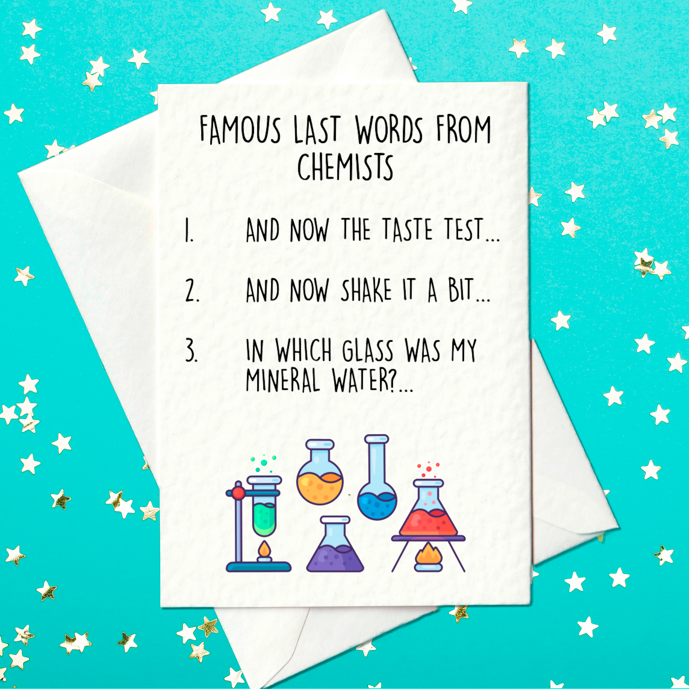 Funny card for chemists