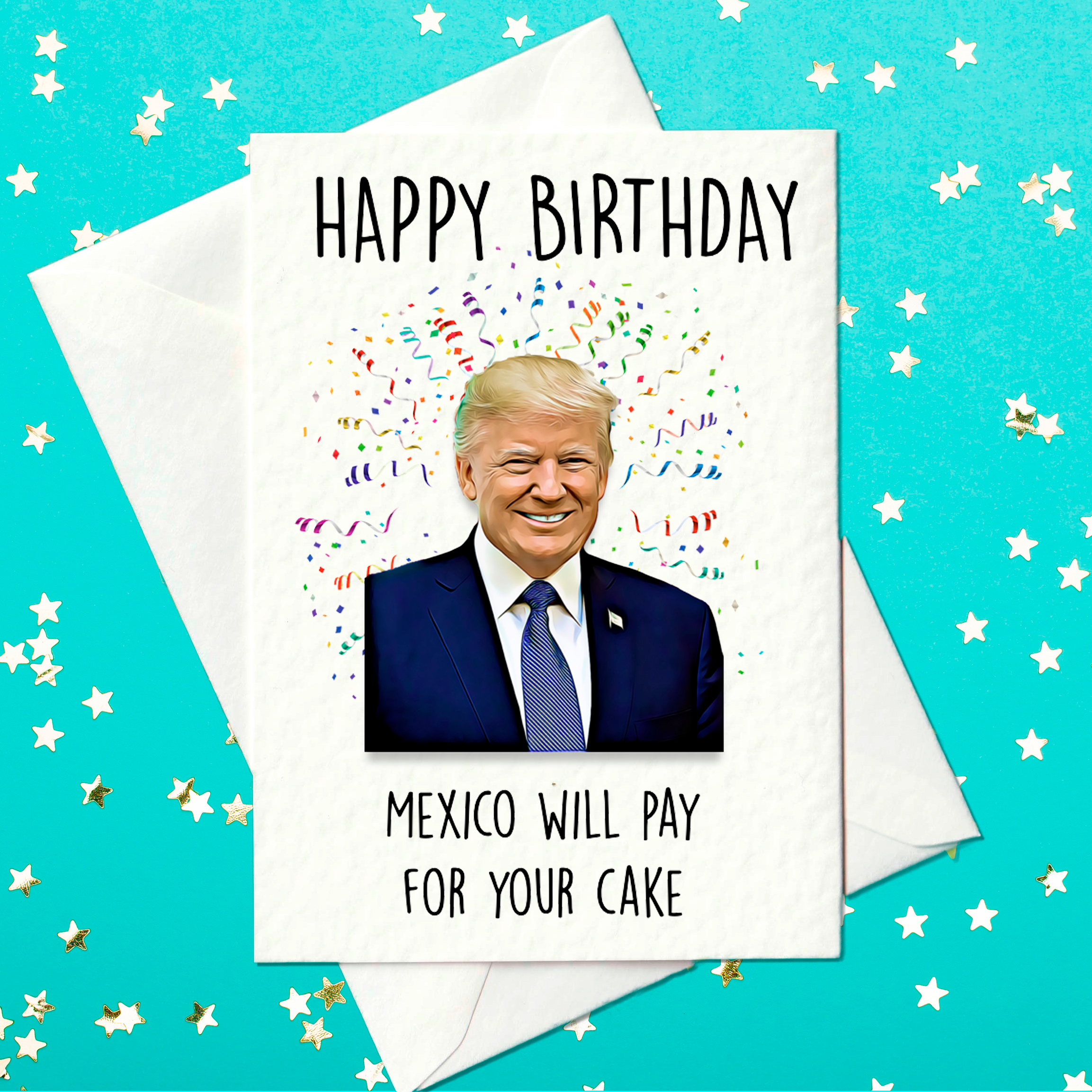 Funny Donald Trump birthday card