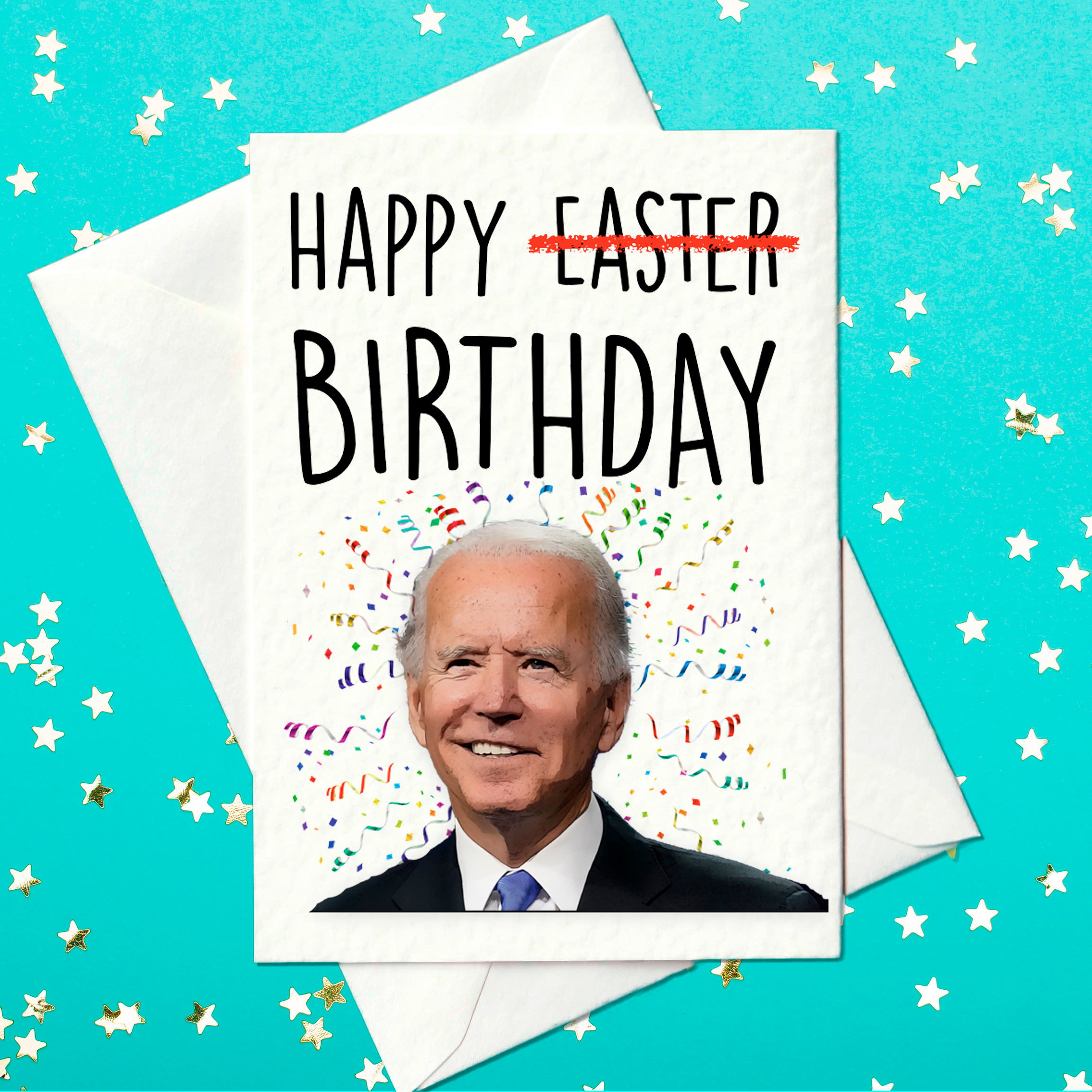 Funny US President Joe Biden birthday card