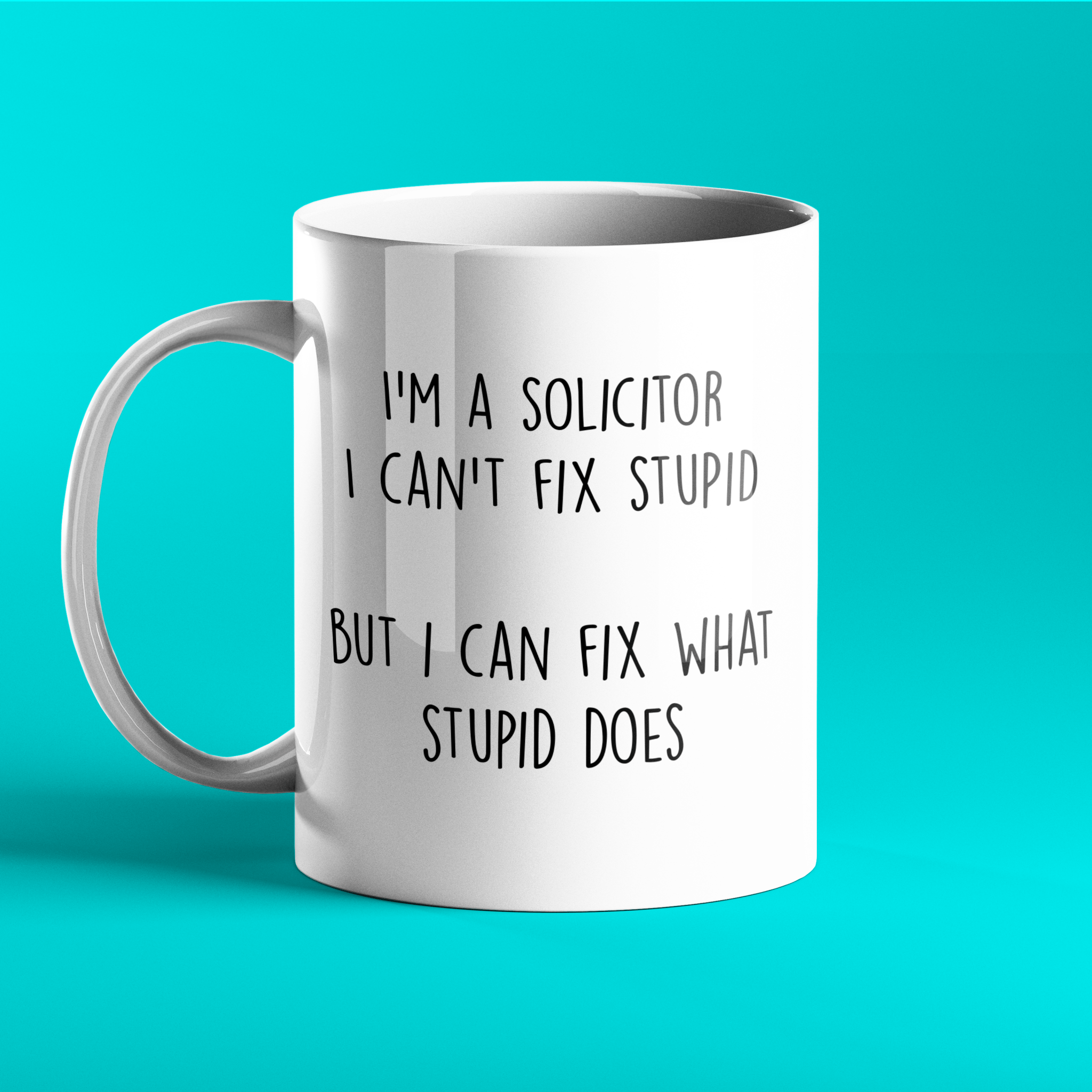 Gift mug for solicitor