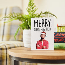 Load image into Gallery viewer, Merry Christmas RKid– funny Oasis Themed Christmas card with Noel Gallagher (A6)