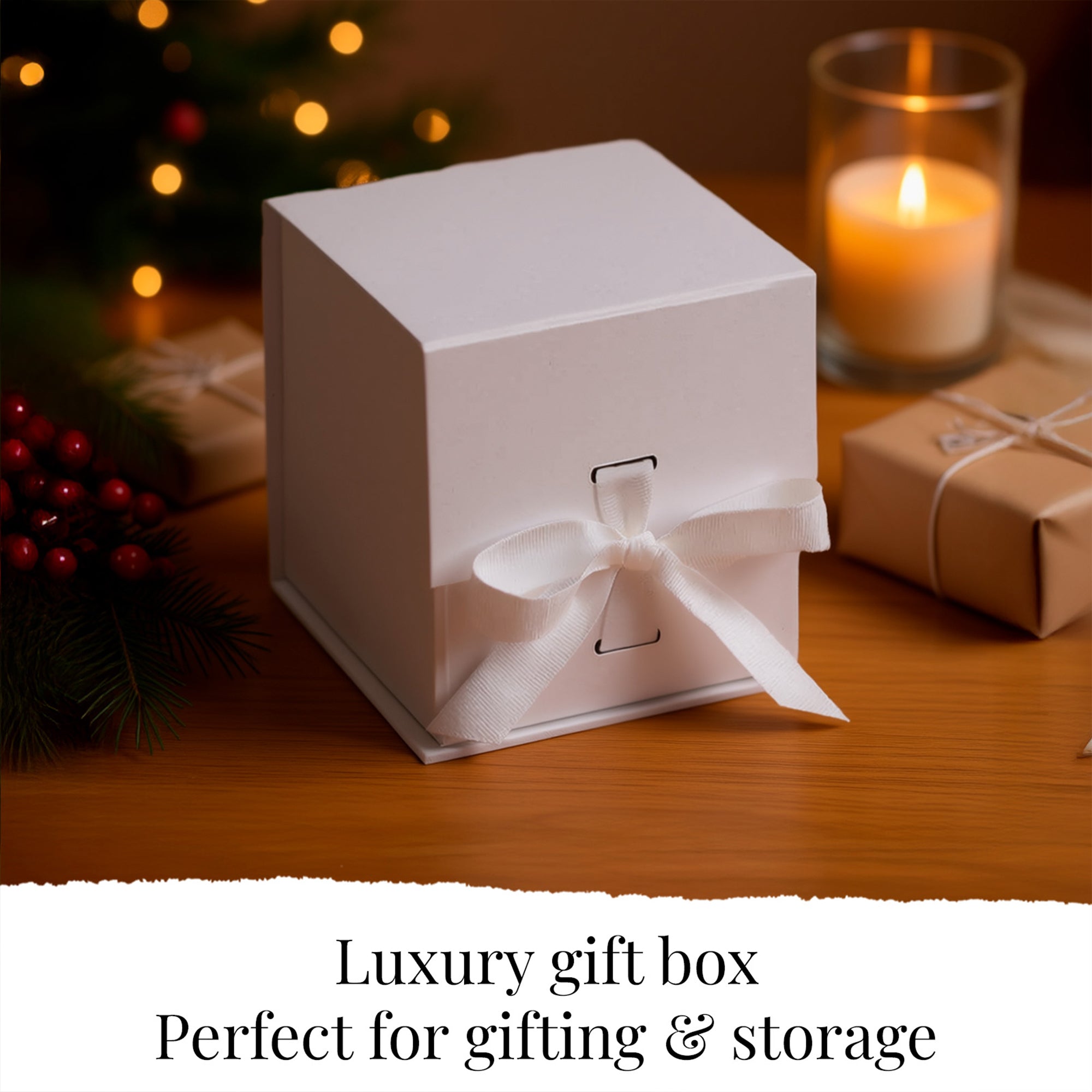 Personalised Baby’s First Christmas Bauble - with Name and Year (Glass)