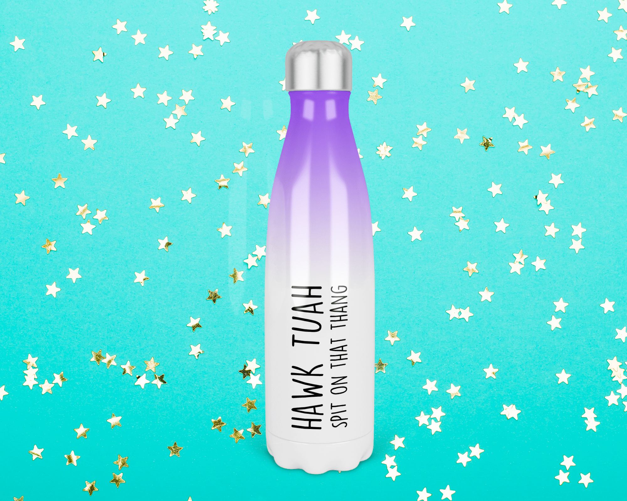 Hawk Tuah - Spit on that thang, Reusable Water Bottle – keeps cold for 24+ hours, hot for 12 hours - Prickly Cards