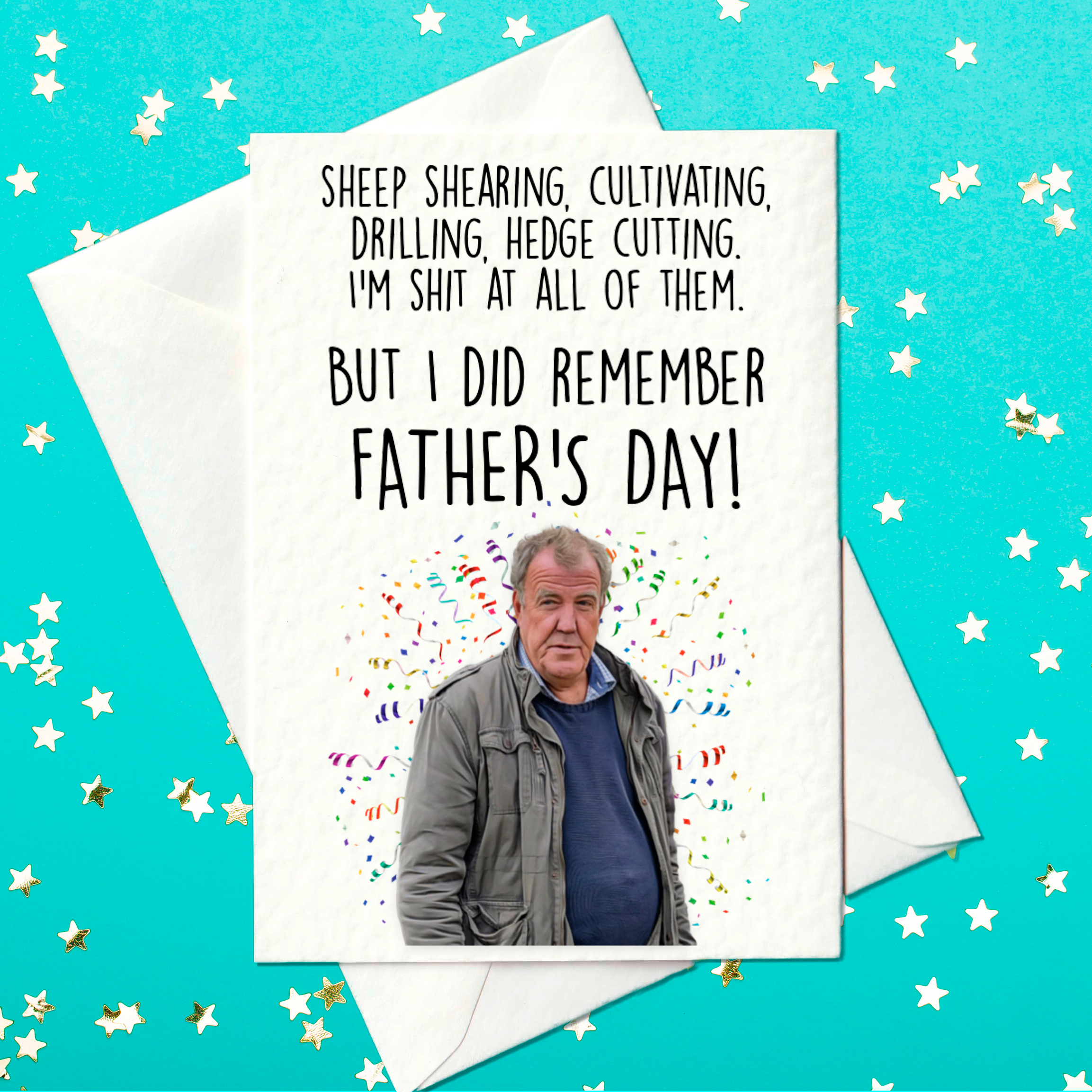 Jeremy Clarkson funny Fathers's Day card Clarkson's Farm