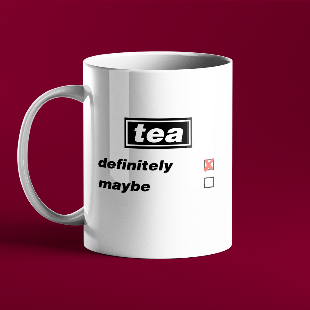 Tea - Definitely Maybe - Oasis Themed - Gallagher - Personalised Gift Mug