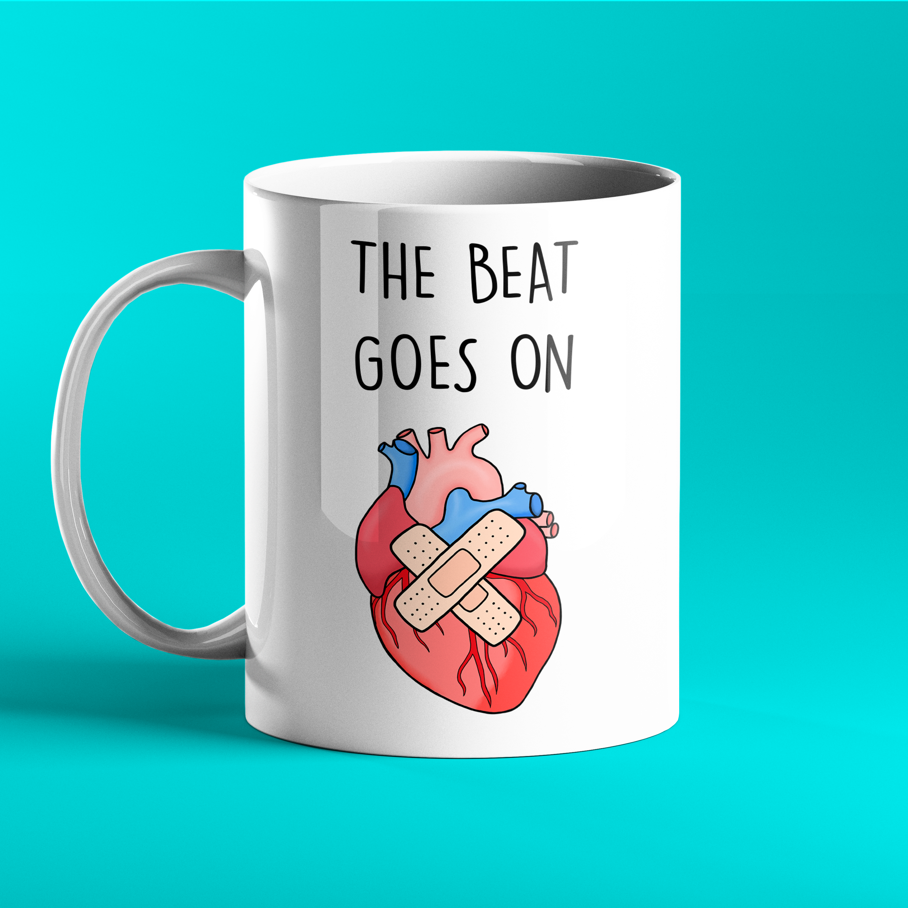 The Beat Goes On - Heart Operation Gift Mug