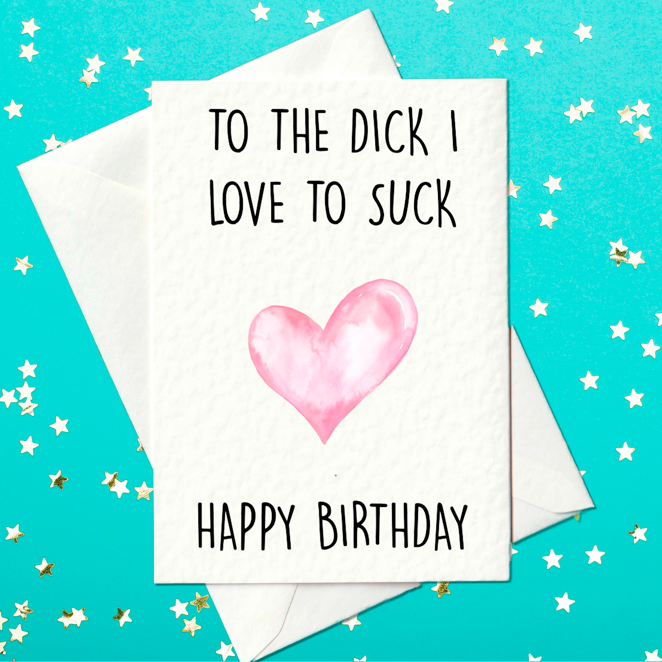 Rude birthday card for him