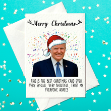 Load image into Gallery viewer, Merry Christmas - Donald Trump - Christmas Card - Funny Political Xmas Card