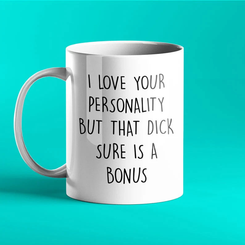 Rude, funny gift mug for partner