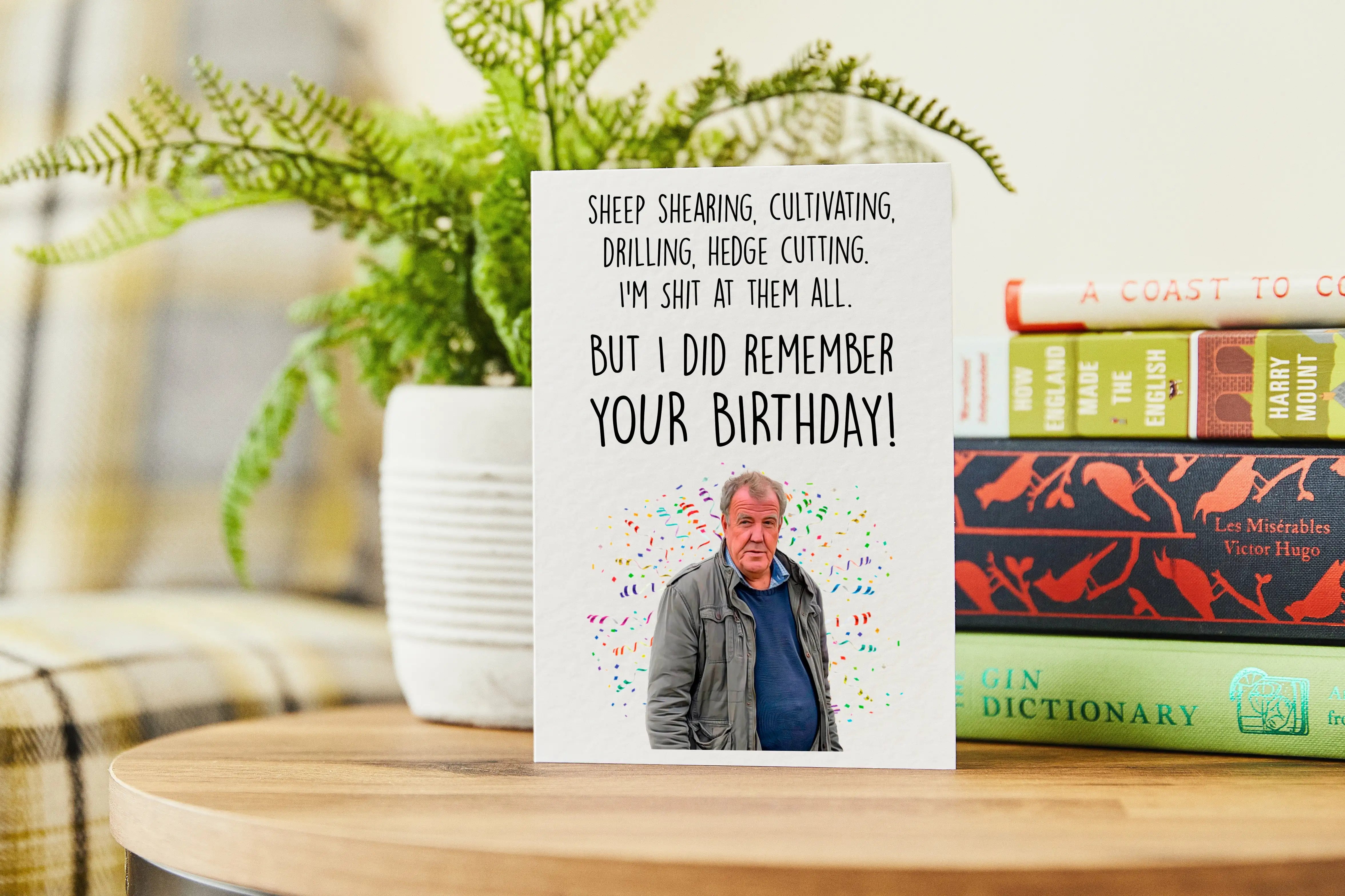 Funny Jeremy Clarkson birthday card - Clarkson's Farm