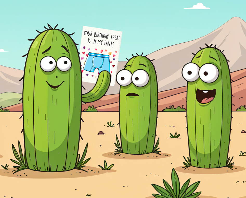 Prickly Cards cactus banner