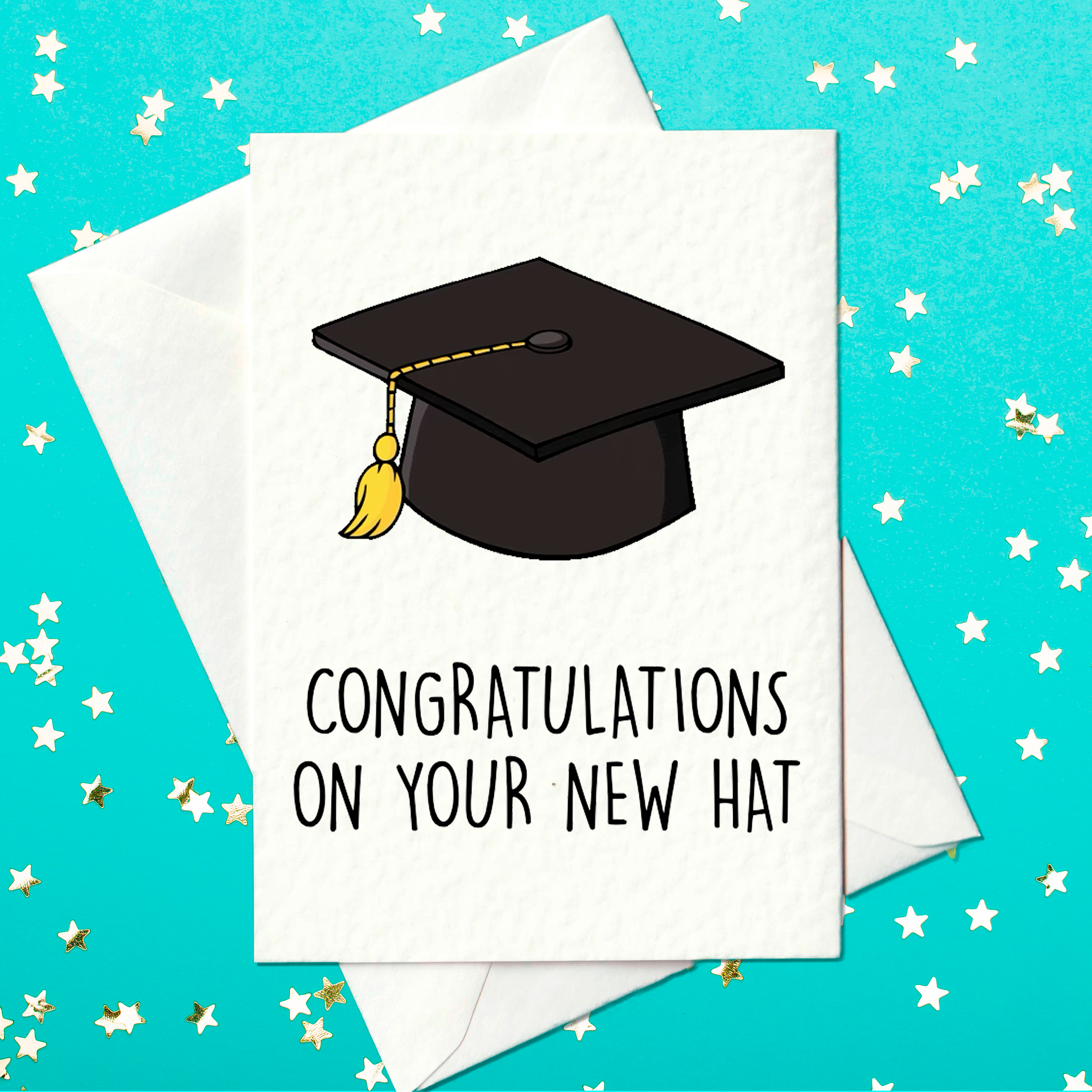 Congratulations on your new hat - graduation card