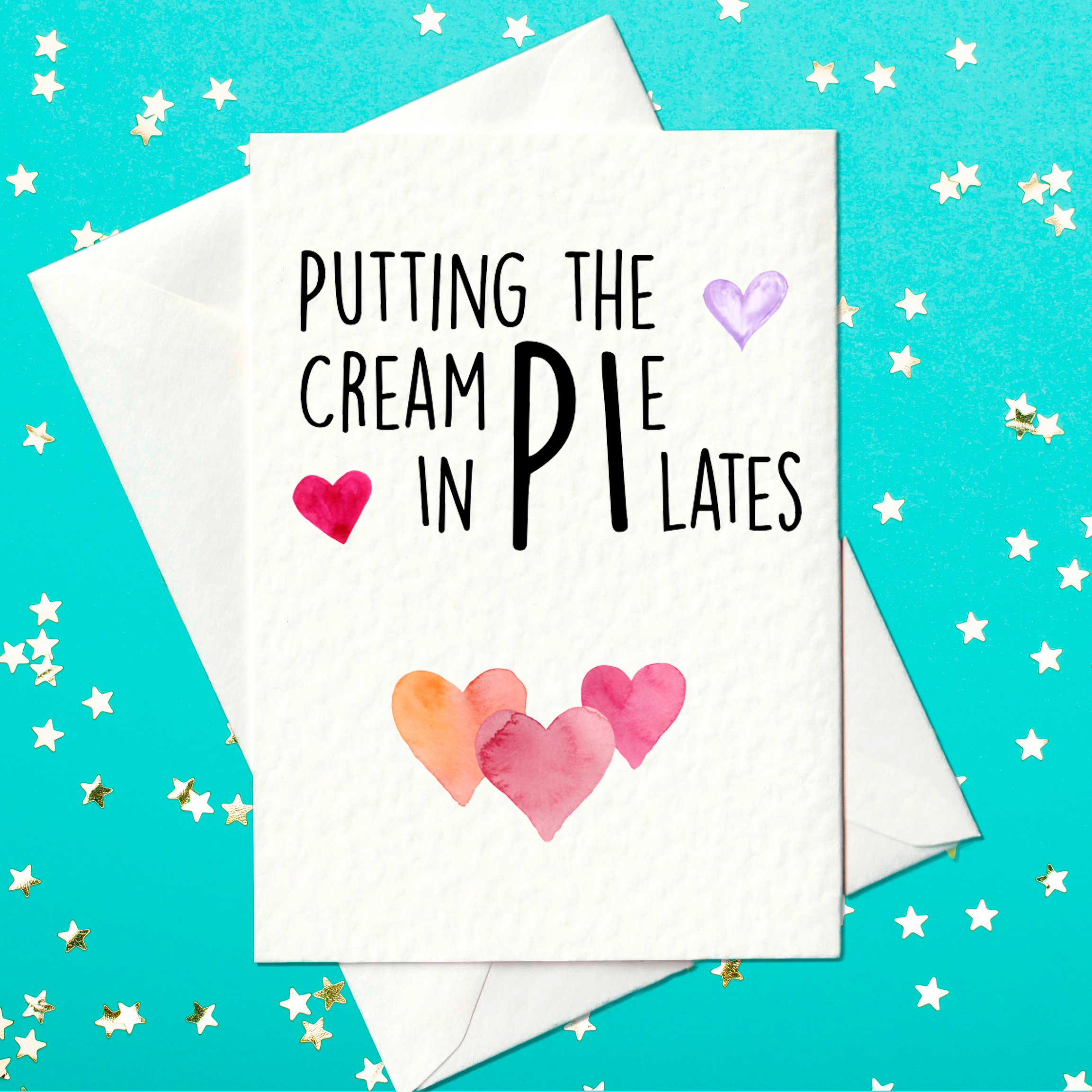 Rude, funny card for pilates girlies