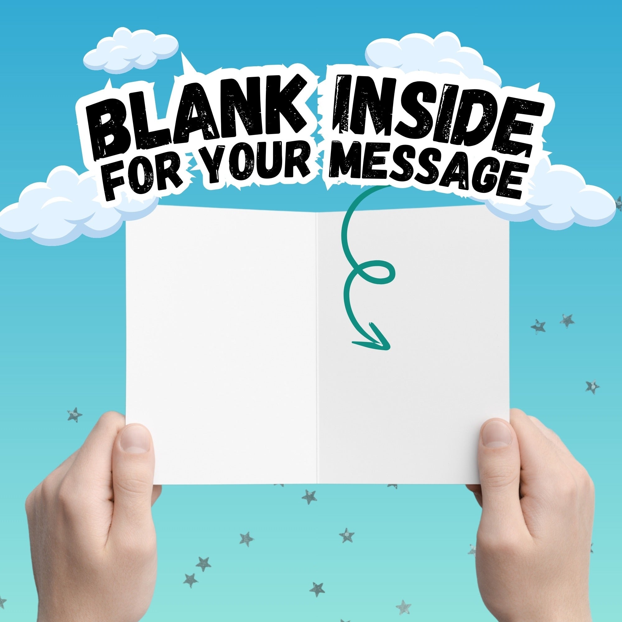 Blank inside for your own message