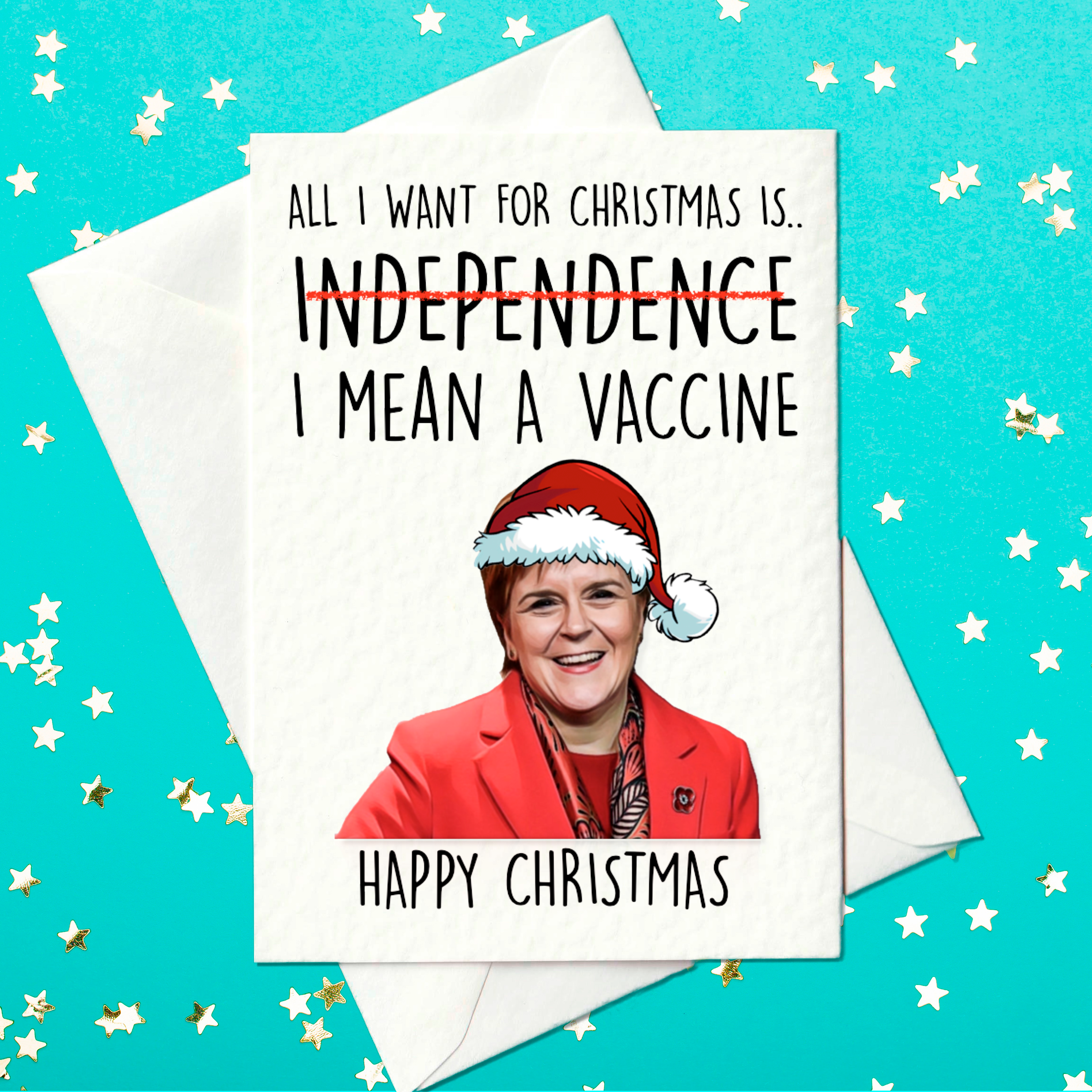 Nicola Sturgeon funny Christmas card