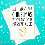 All I want for Christmas Is you and your massive cock