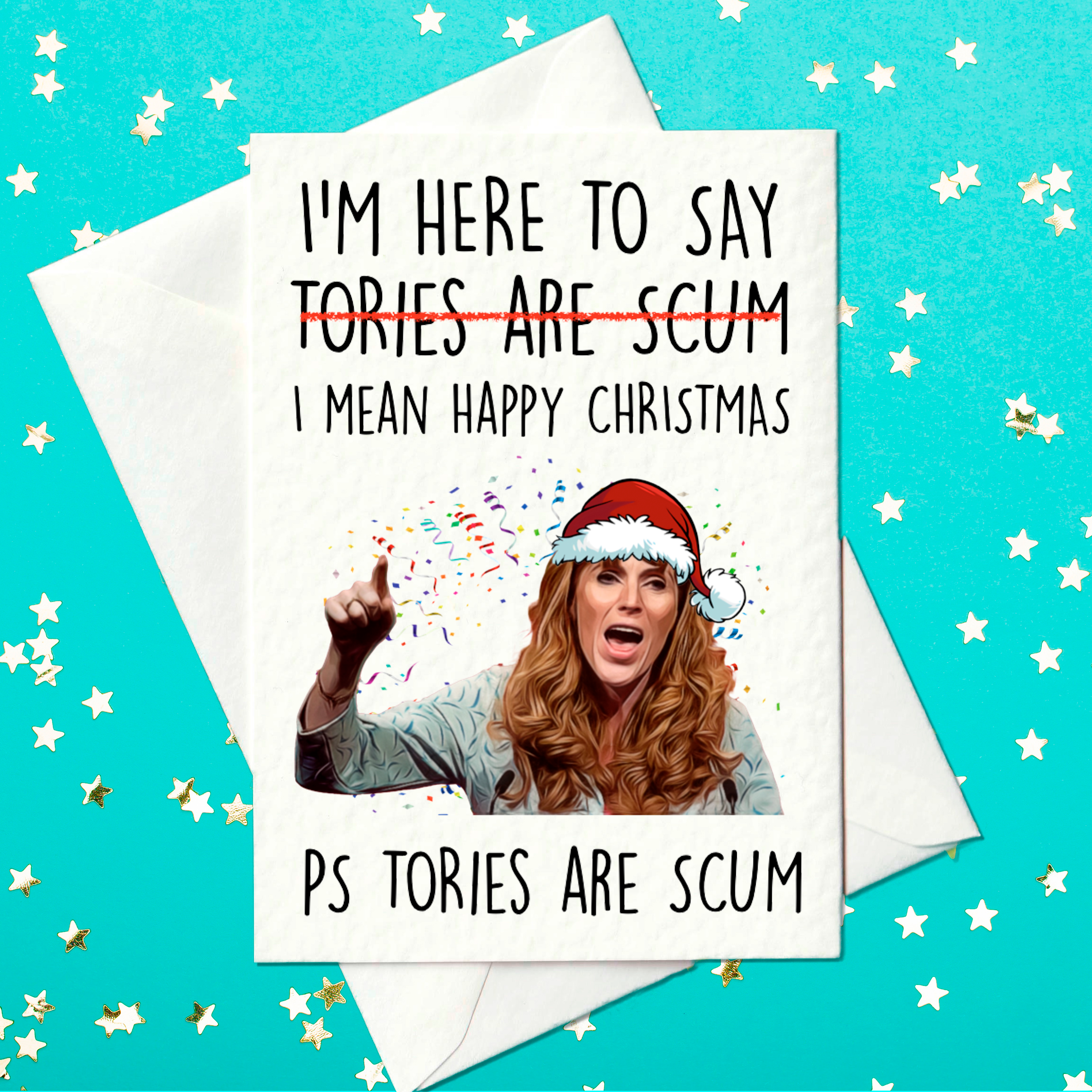 Angela Raynor political Labour Party Christmas card