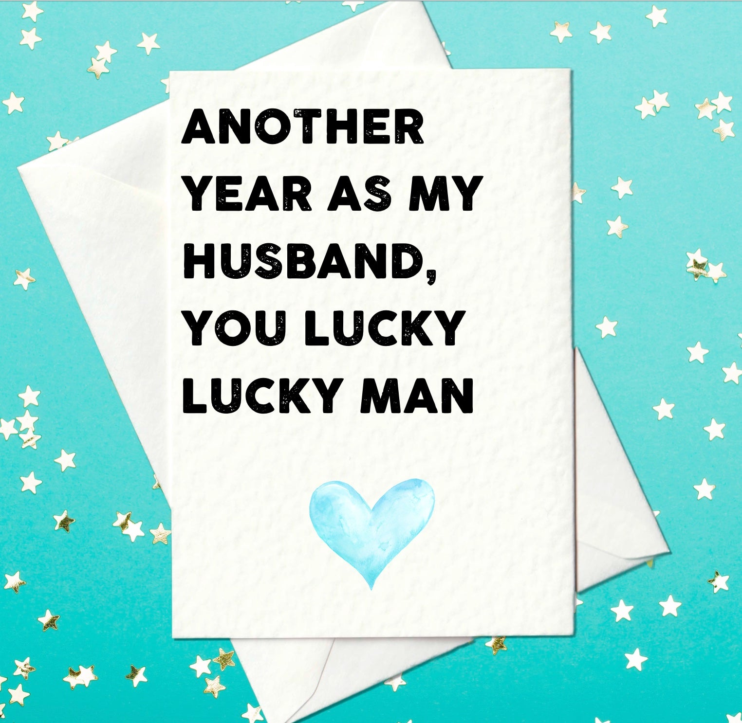 Funny anniversary card for husband