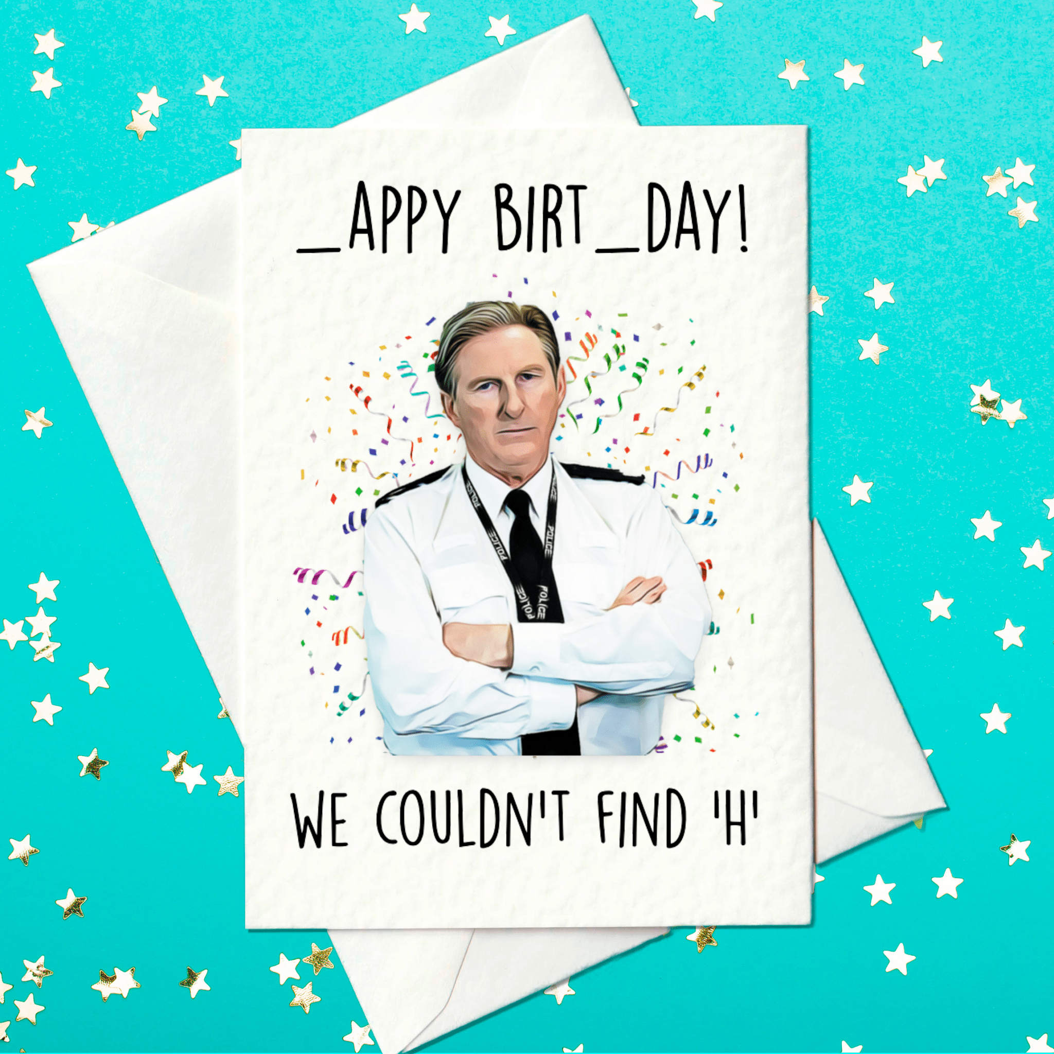 Line of Duty birthday card