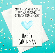 Load image into Gallery viewer, Happy Birthmas! – Joint Birthday/Christmas Card (A6)