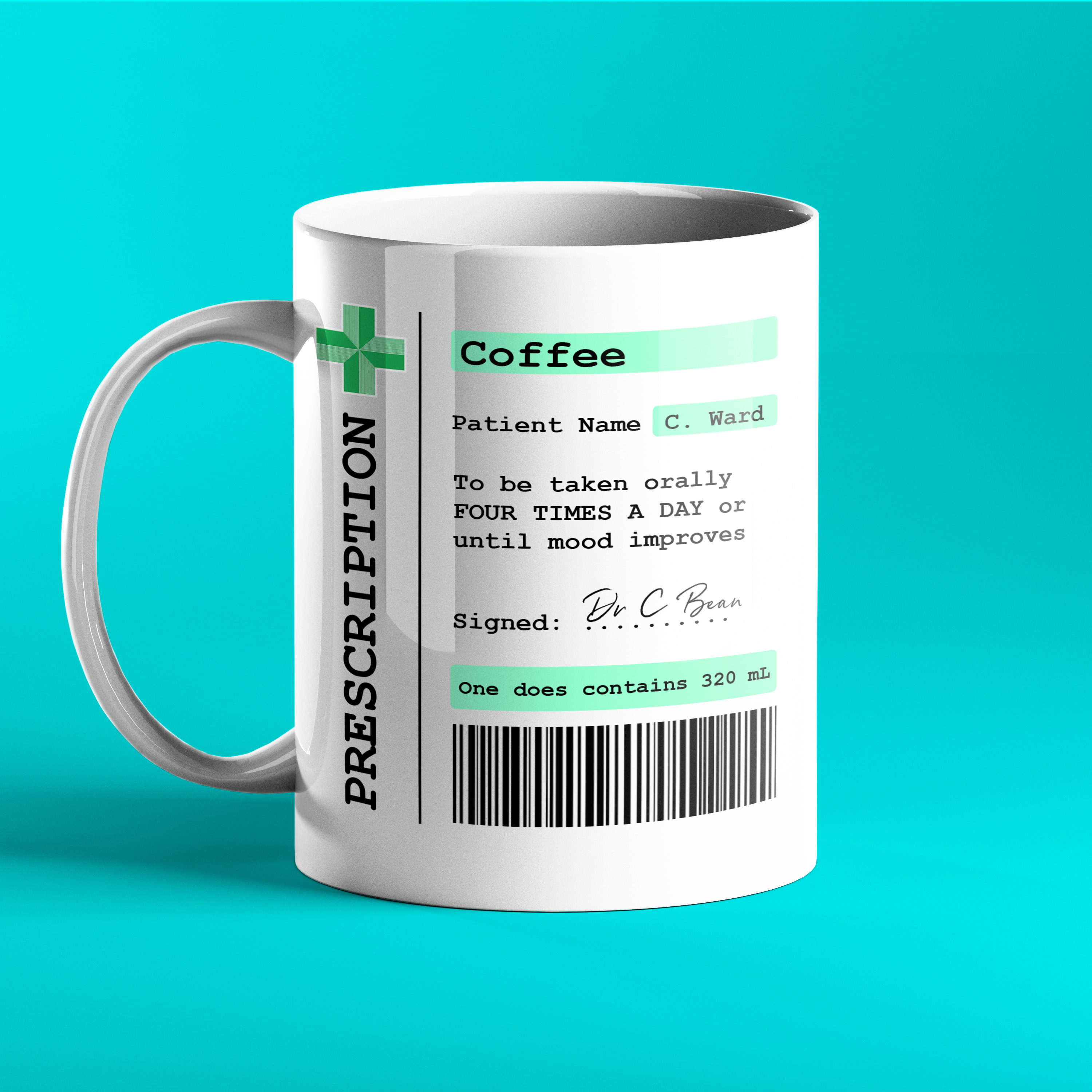 Gift mug prescription doctor 