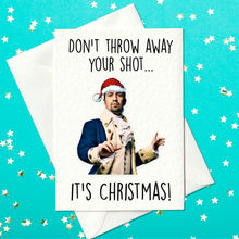 Load image into Gallery viewer, Hamilton Christmas Card - Lin Manuel Miranda