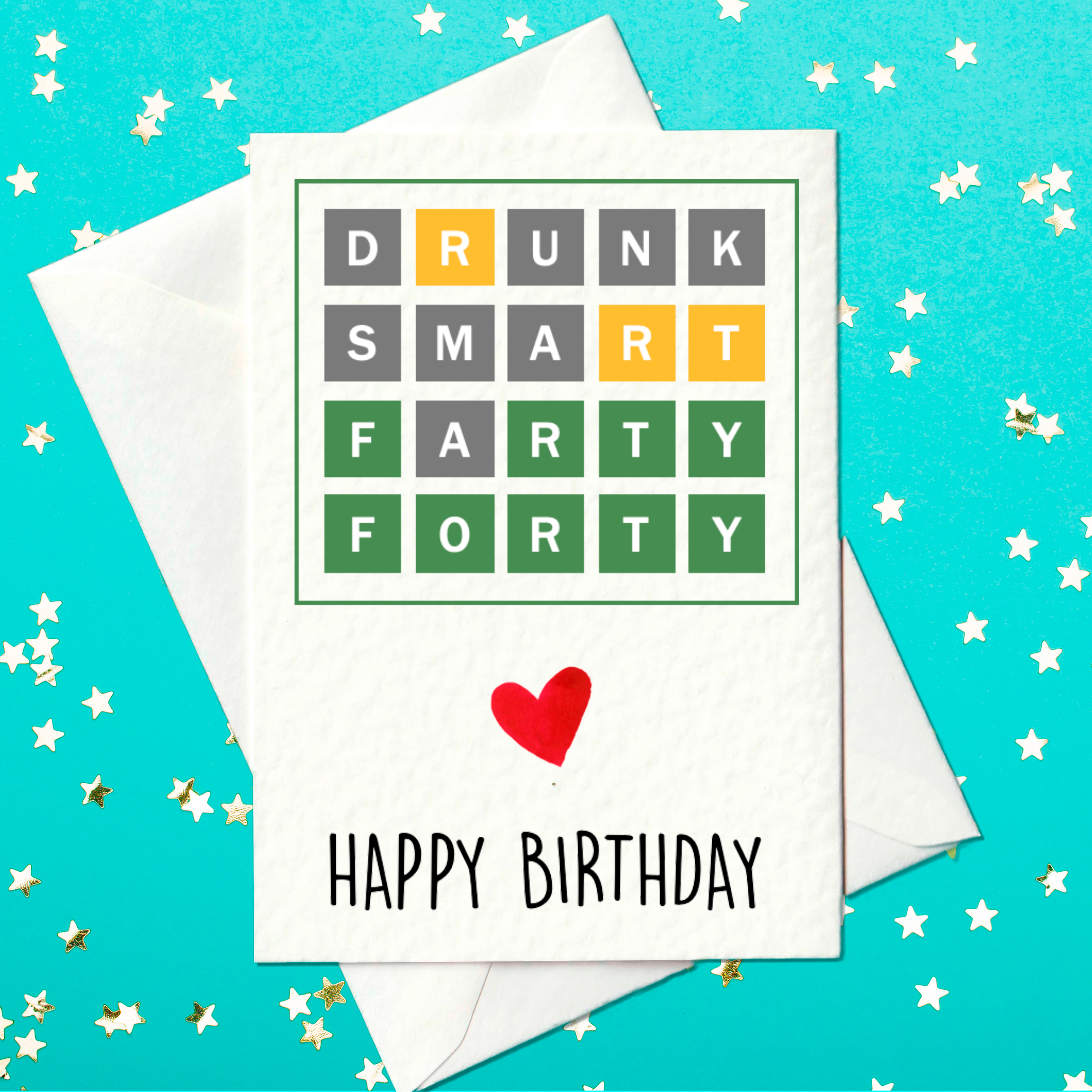 Wordle birthday card