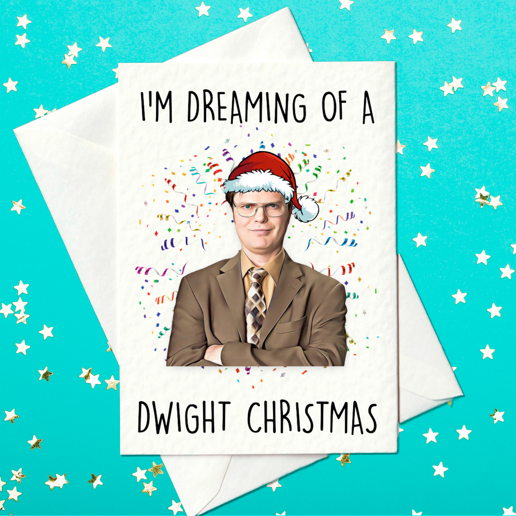 Funny The Office Christmas card with Dwight