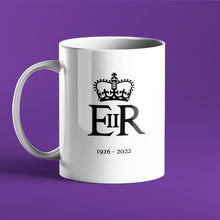 Load image into Gallery viewer, Queen Elizabeth II - EIIR - 1926 - 2022 - Personalised Commemorative Mug