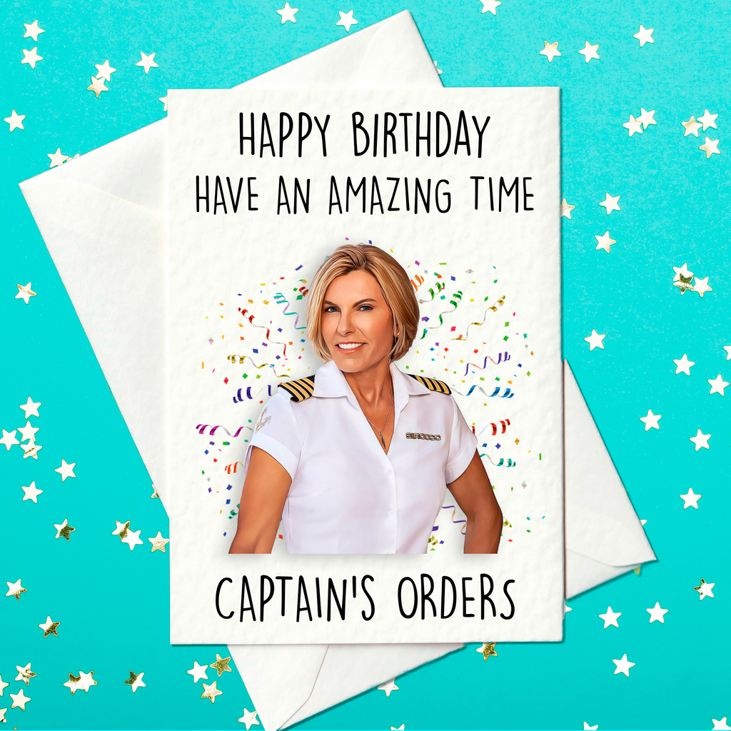 Captain Sandy Below Deck Birthday Card