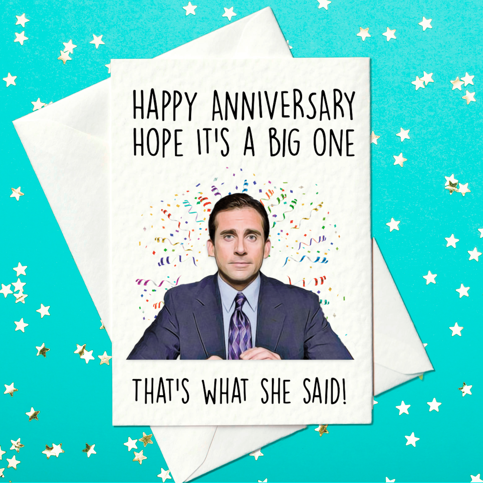 The US Office Michael Scott anniversary card