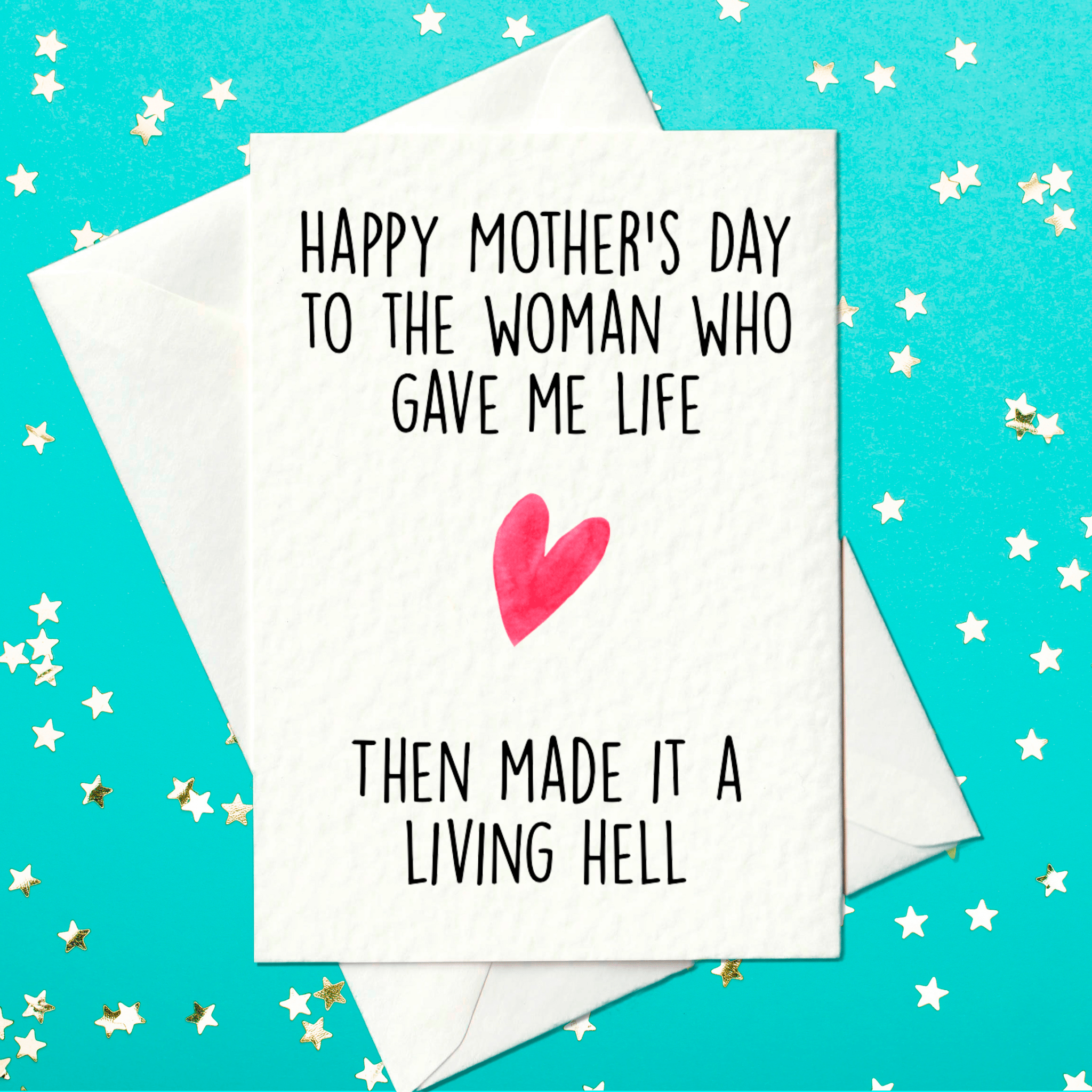 Love-hate rude Mother's Day card