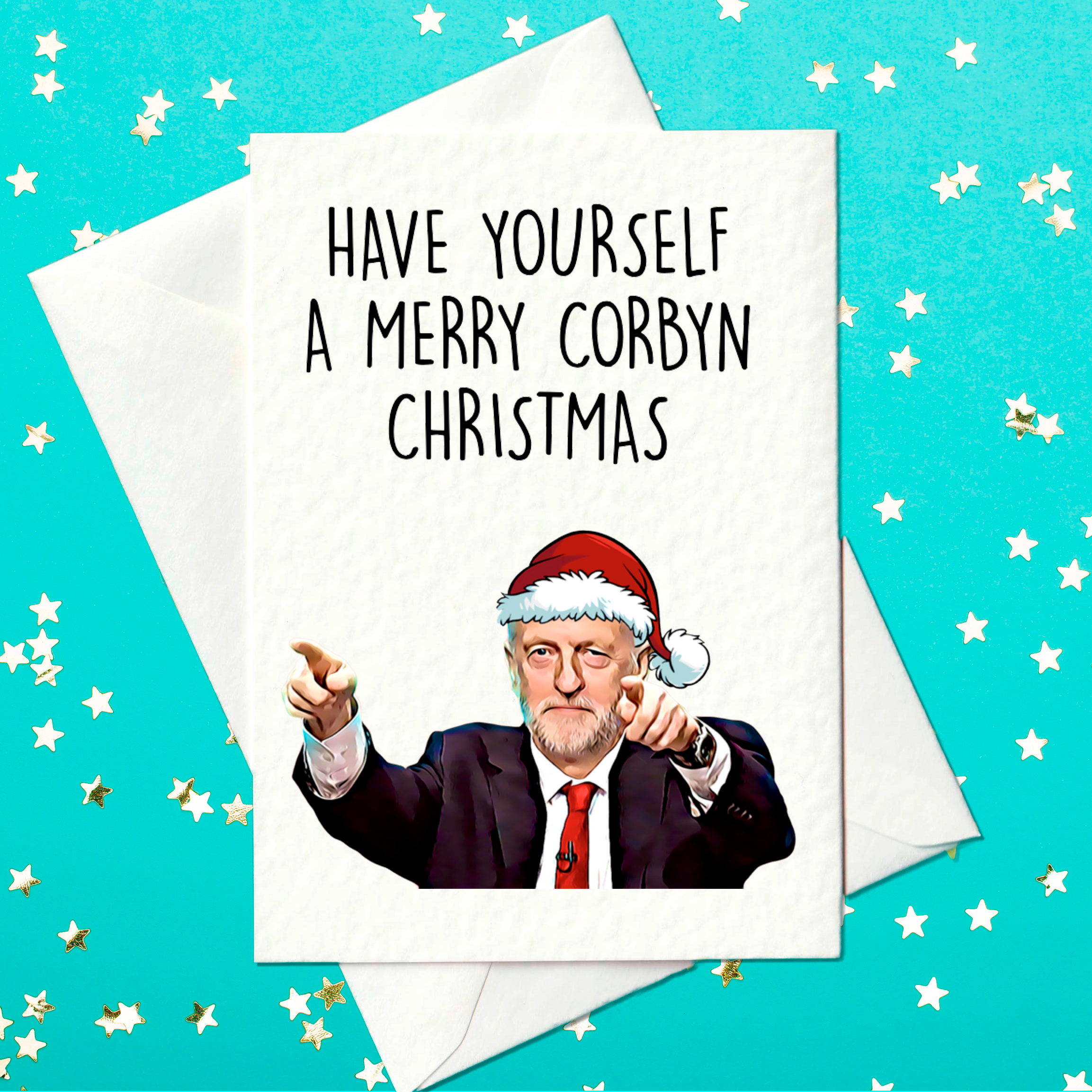 Jeremy Corbyn Christmas card