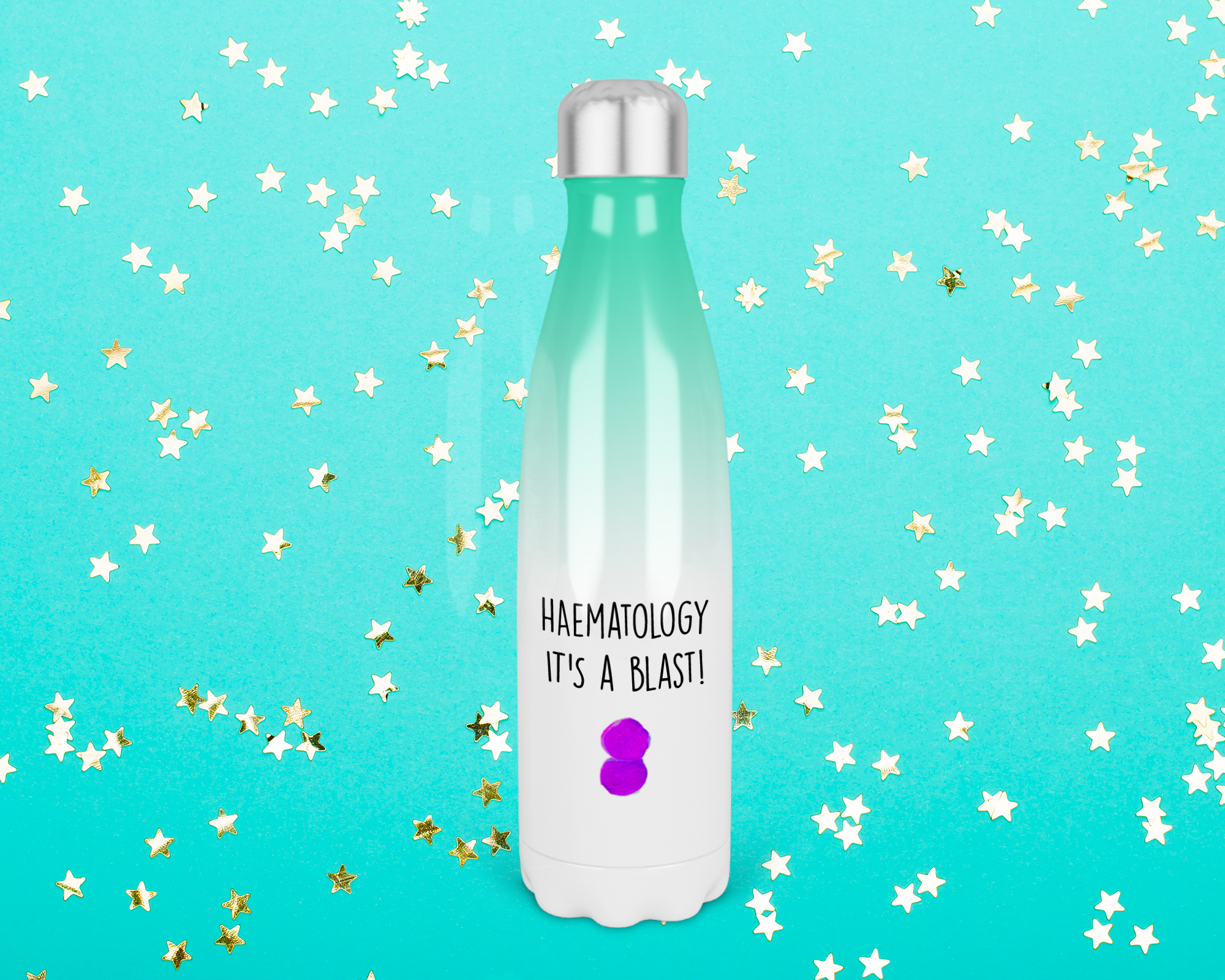 Water bottle for haematologist 