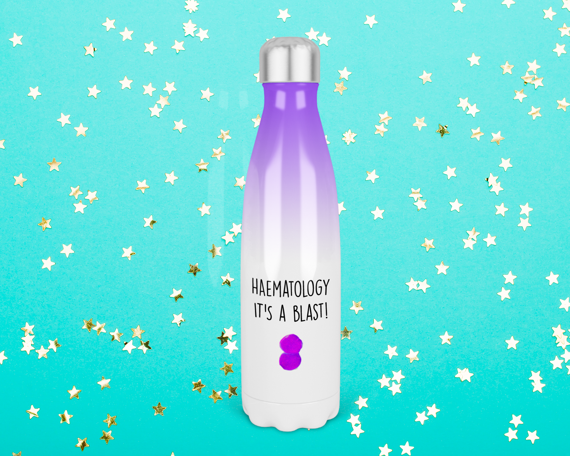 Water bottle for haematologist 