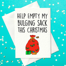 Load image into Gallery viewer, Rude Santa Christmas card