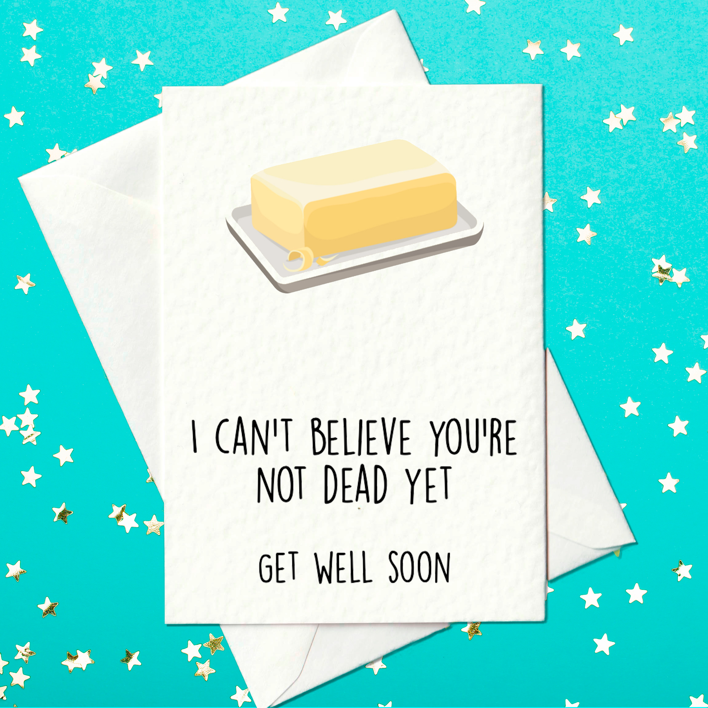 Get well soon card - rude