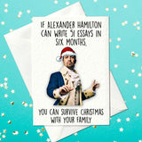 Alexander Hamilton Christmas Card 2021 – Hamilton The Musical (A6)