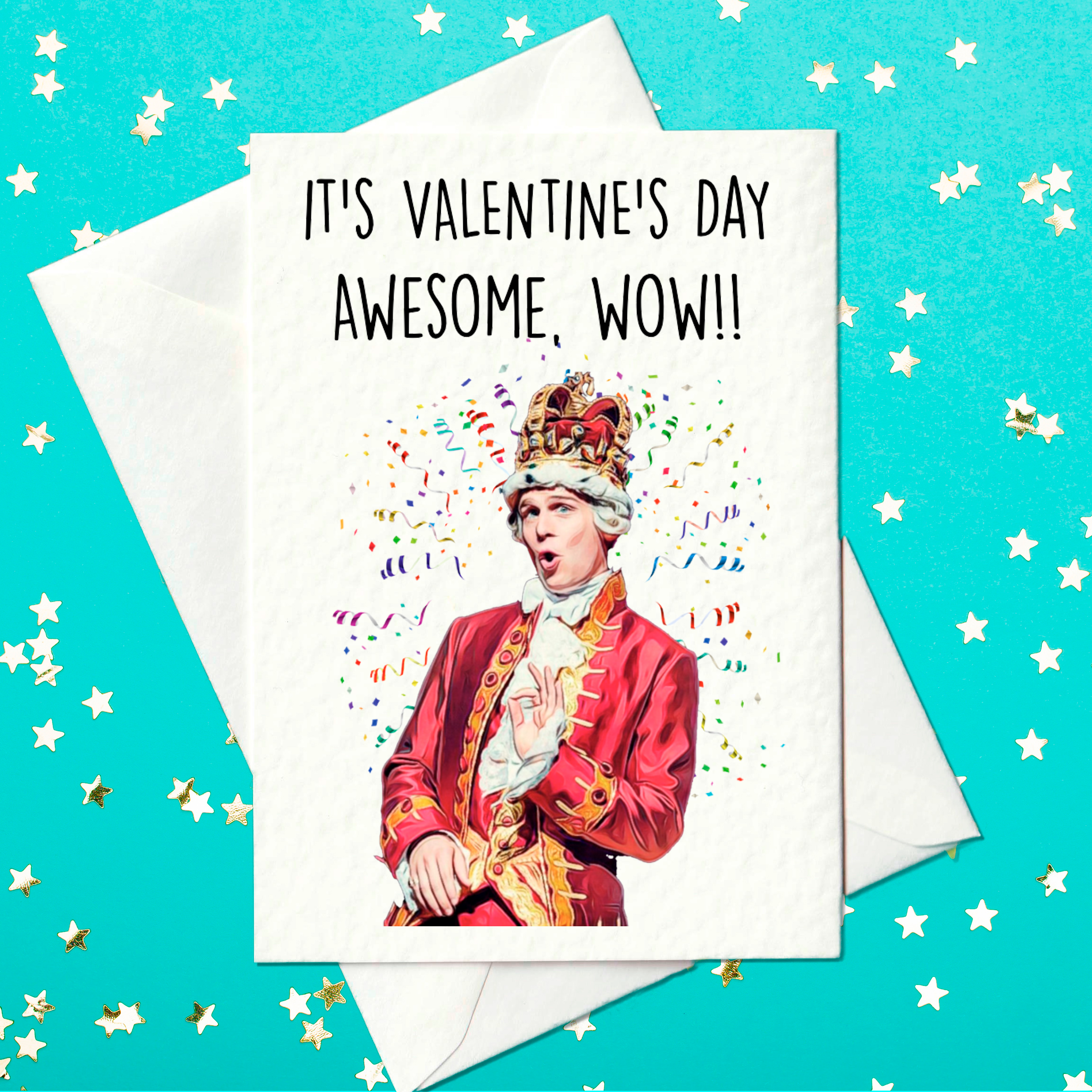 Hamilton King George Valentine's Day card