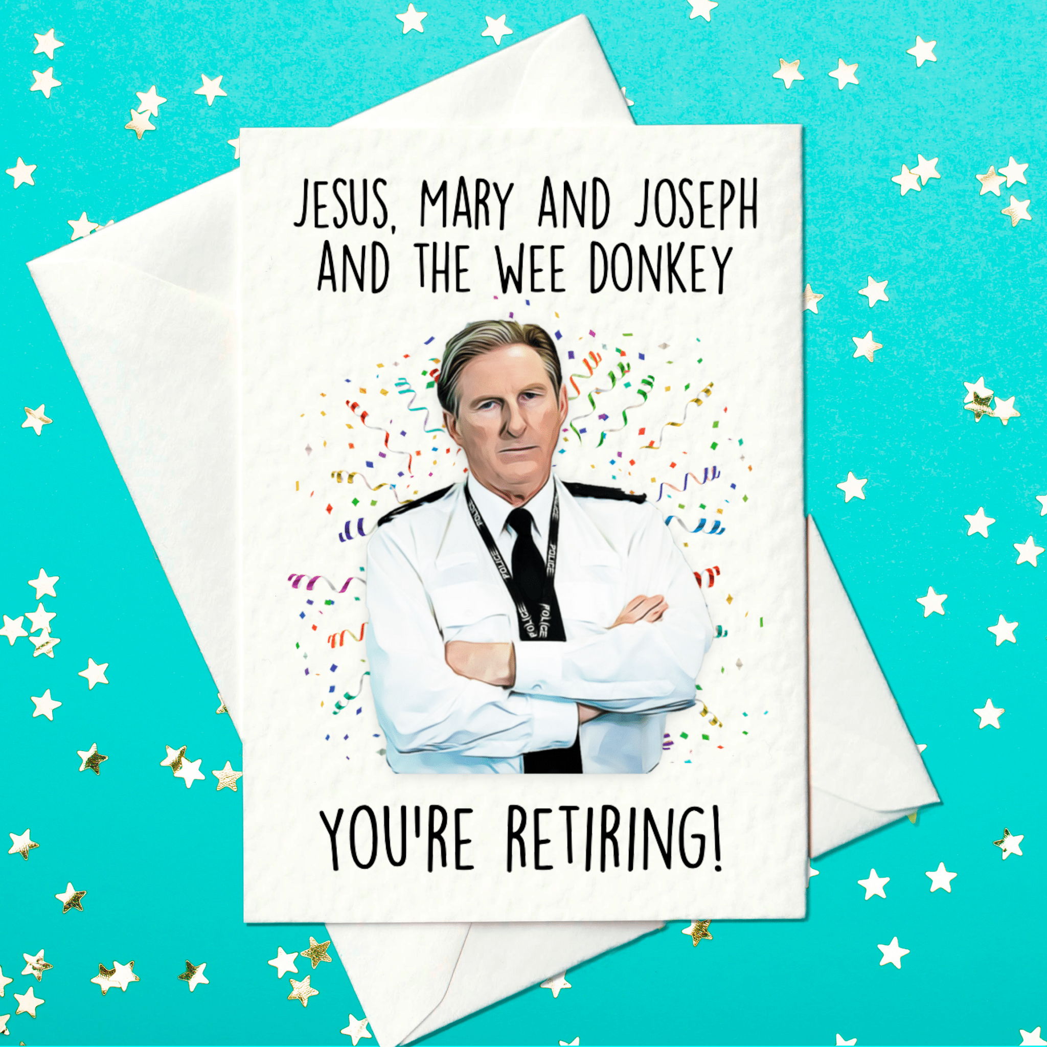 Line of Duty retirement card
