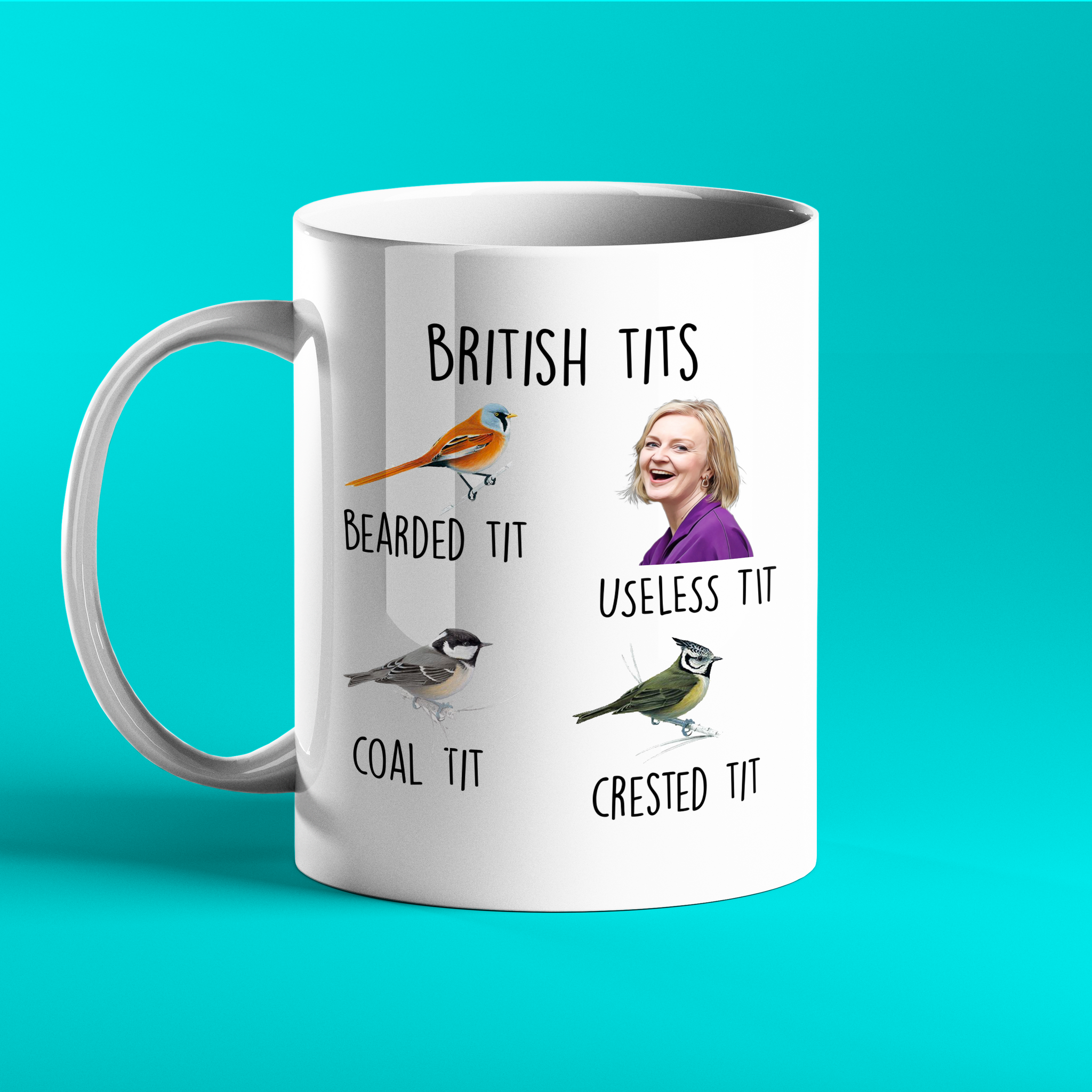 British Tits Mug - Liz Truss – Prickly Cards