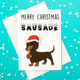 Merry Christmas Sausage - Funny Christmas Card